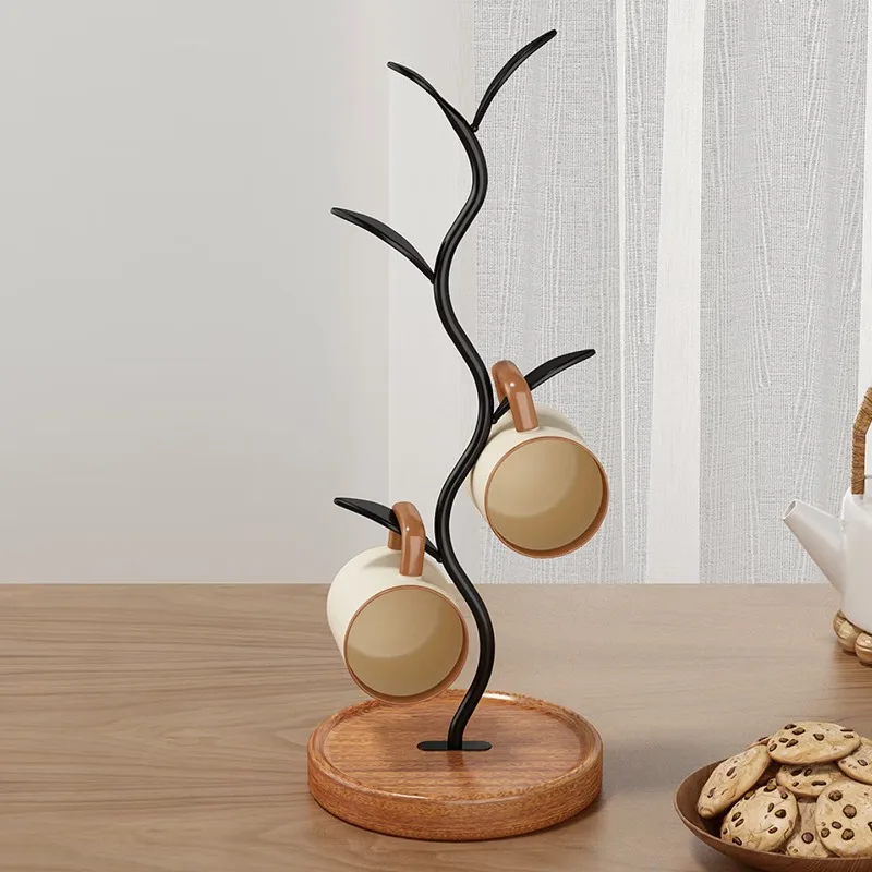 Tree-shaped water cup rack, household living room dining table, coffee tea cup storage rack