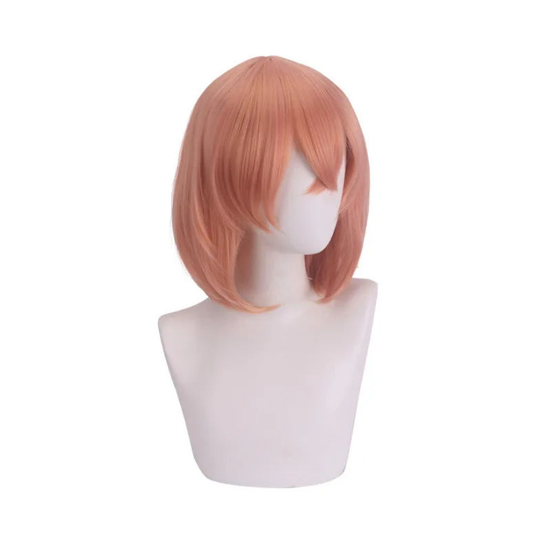 Tokyo Swastika Avenger Rebirth Way Hikari Hinata Anime Cosplay Peruca Rosa Laranja Cabelo Curto