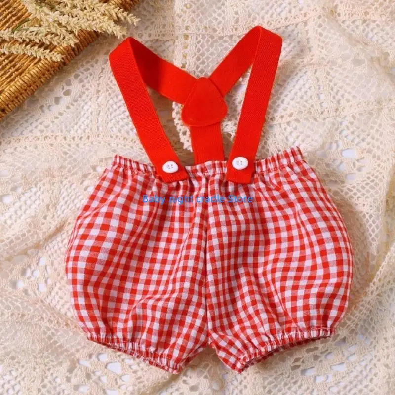 

J2FF Baby Photo Clothes Newborns Photography Props Hat Pants Tie Outfit