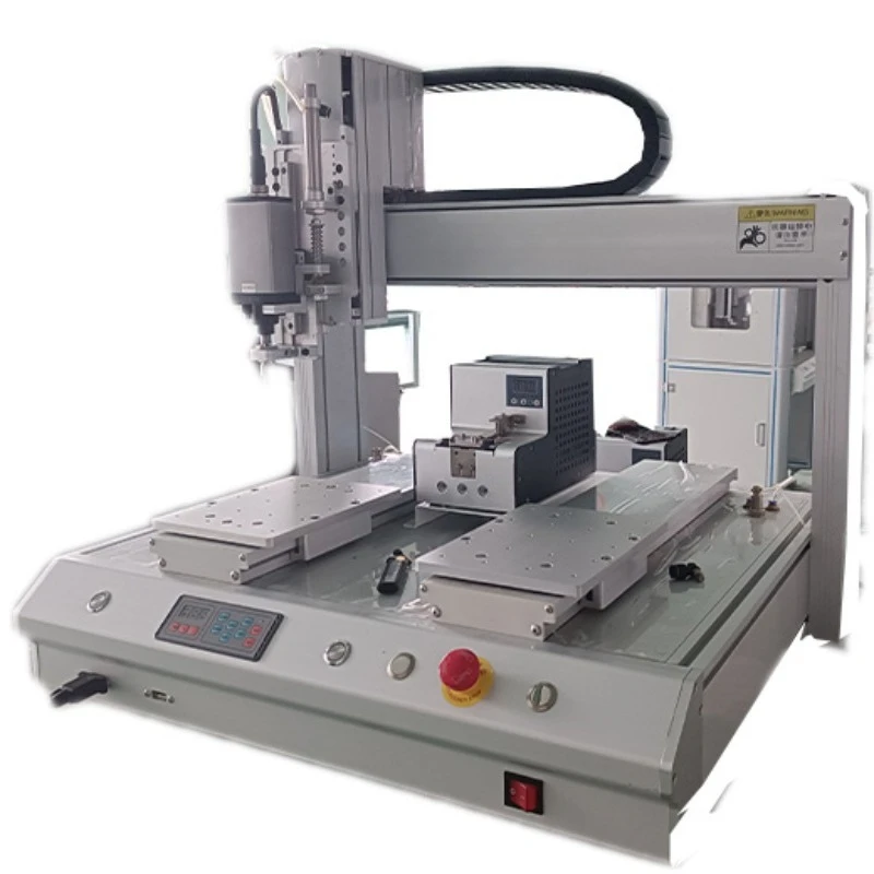 Machine à vis de verrouillage automatique à onduleur, Machine de serrage à vis à double station