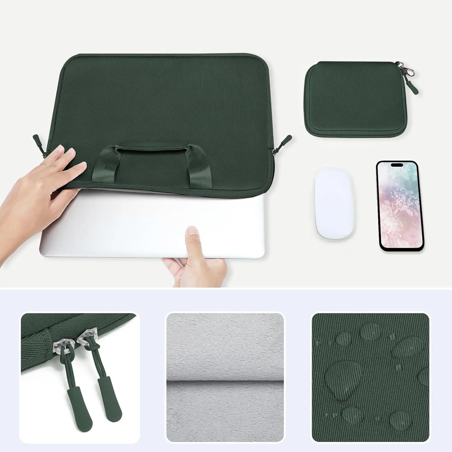 Laptop Sleeve Bag for 2025 Macbook Air 13 15 Pro 14 16 M5 M4 M3 M2 M1 11 12 14.2 16 inch Mac Dell HP Lenovo Notebook Cover Case
