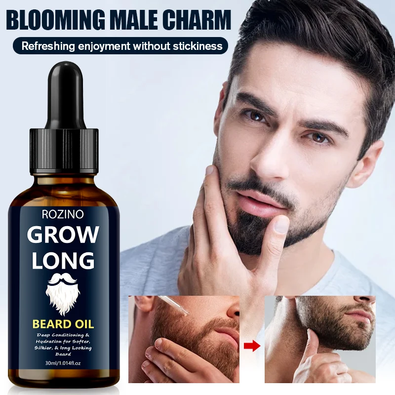 1 Stück/2 Stück/3 Stück Natürliches Bartöl für Männer, angereichert mit Glycerin und Jojobaöl, macht den Bart weich, spendet Feuchtigkeit, pflegt den Bart, stärkt die Barthaare und verleiht einen natürlichen Glanz. Einfach aufzutragen, es ist das perfekte Geschenk für Männer. – Detail 4