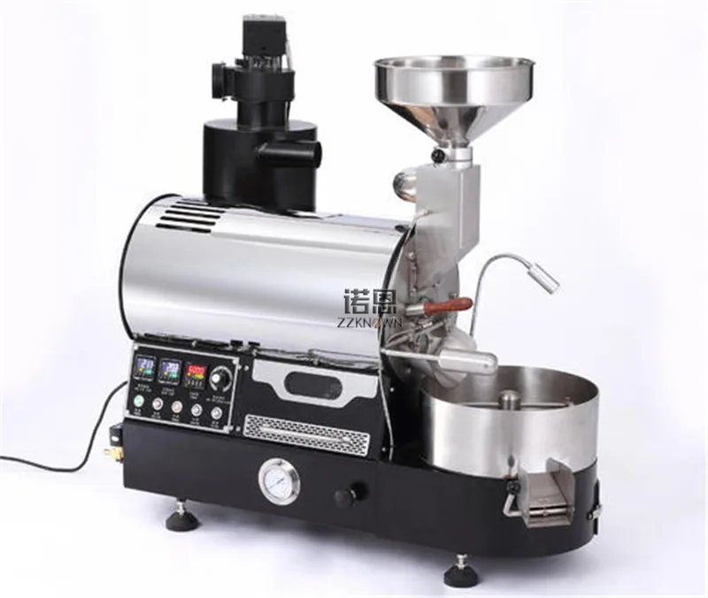เครื่องคั่วแก๊สไฟฟ้า Hot Air Coffee Beans Rotary Coffee Beans Drum Roaster ช็อกโกแลตโกโก้เบเกอรี่เครื่อง