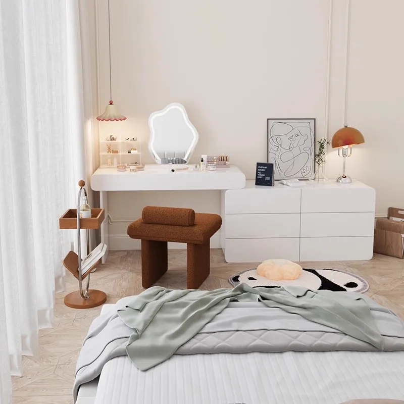 Italian Eco-Friendly Minimalist Makeup Stool for Bedrooms Apartments Hotels or Beauty Salons