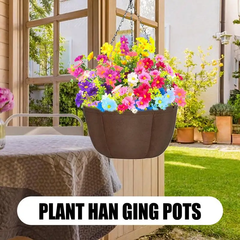 Wall Mounted Flower Pot Outdoor Wall Mounted Planter Basket Artistic Sense Planting Tool for Ceilings Patios Balconies Porches