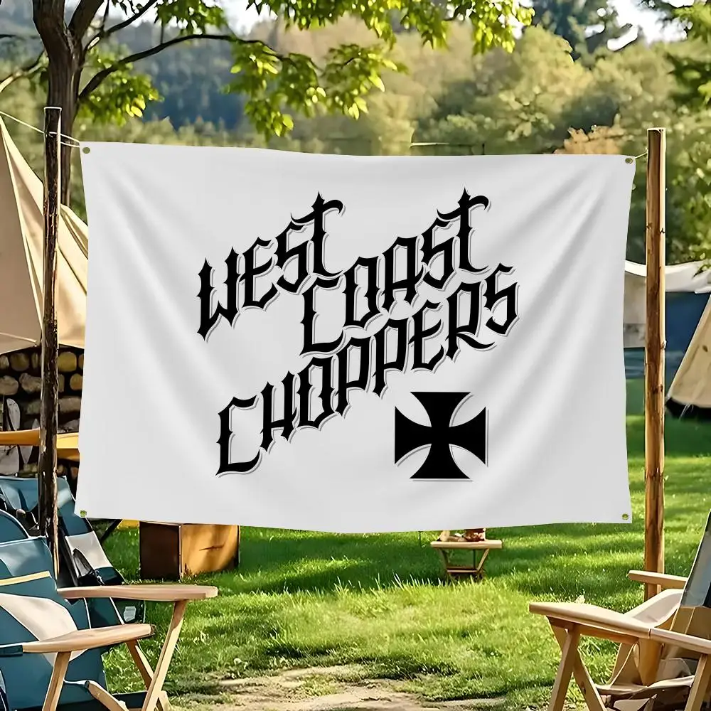 Cool West C-Coast C-Chopper Flags Flags for Room, Bedroom, Home, Outdoor, Wall Hanging, Concert Print, Art Banner