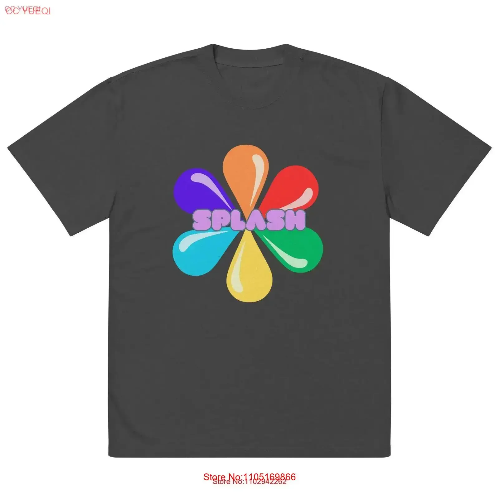 Splash Streetwear T Shirt sizes and colours available vintage Washed Breathable streetwear Slightly fashion Comfortable