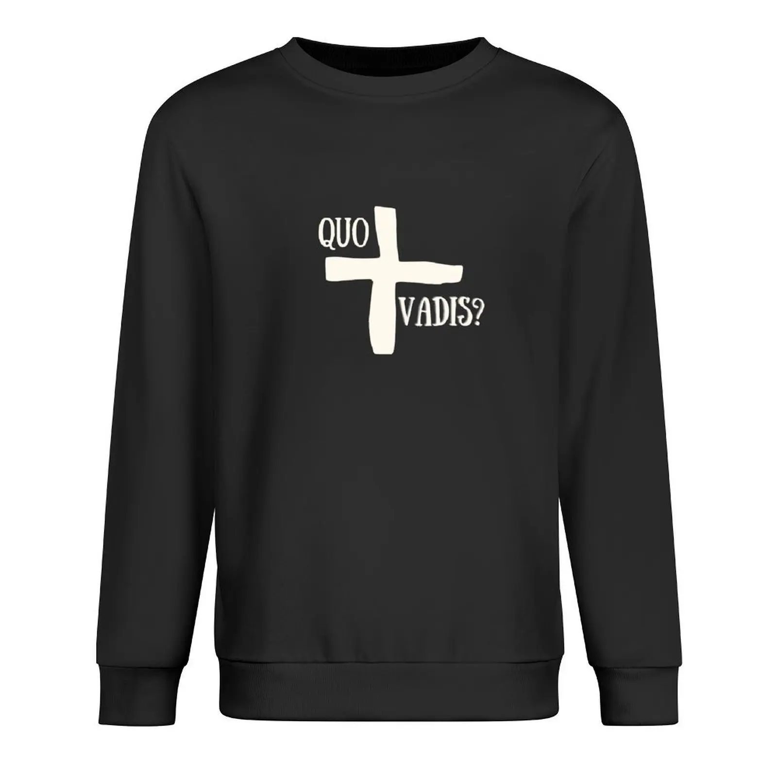 

Quo Vadis Pullover anime clothing graphic t shirts men korean autumn clothes men clothes oversize sweatshirts