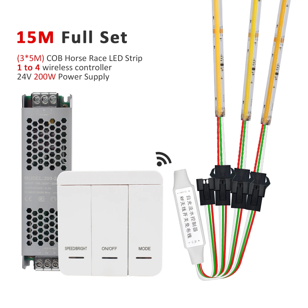 MJJC WS2811 COB LED Strip DC24V 6