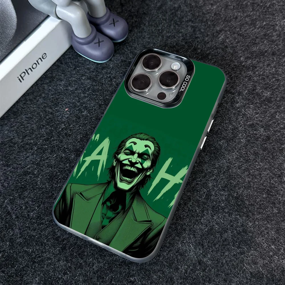 JOKER HAHA جراب هاتف جراب هاتف IMD اللون فضي شل آيفون 16 15 14 13 12 11 برو ماكس زائد #5