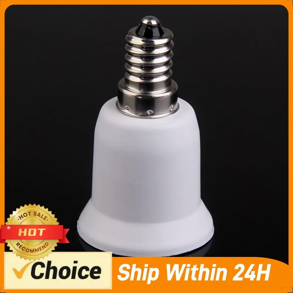 E14 To E27 Adapter Socket Adapter Flame Retardant Light Socket Converter Light Bulb Converter Bulb Base Adapter for Indoor
