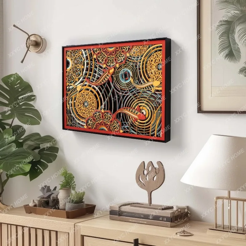 X-S  Meter box decorative painting new light luxury advanced induction distribution box HG