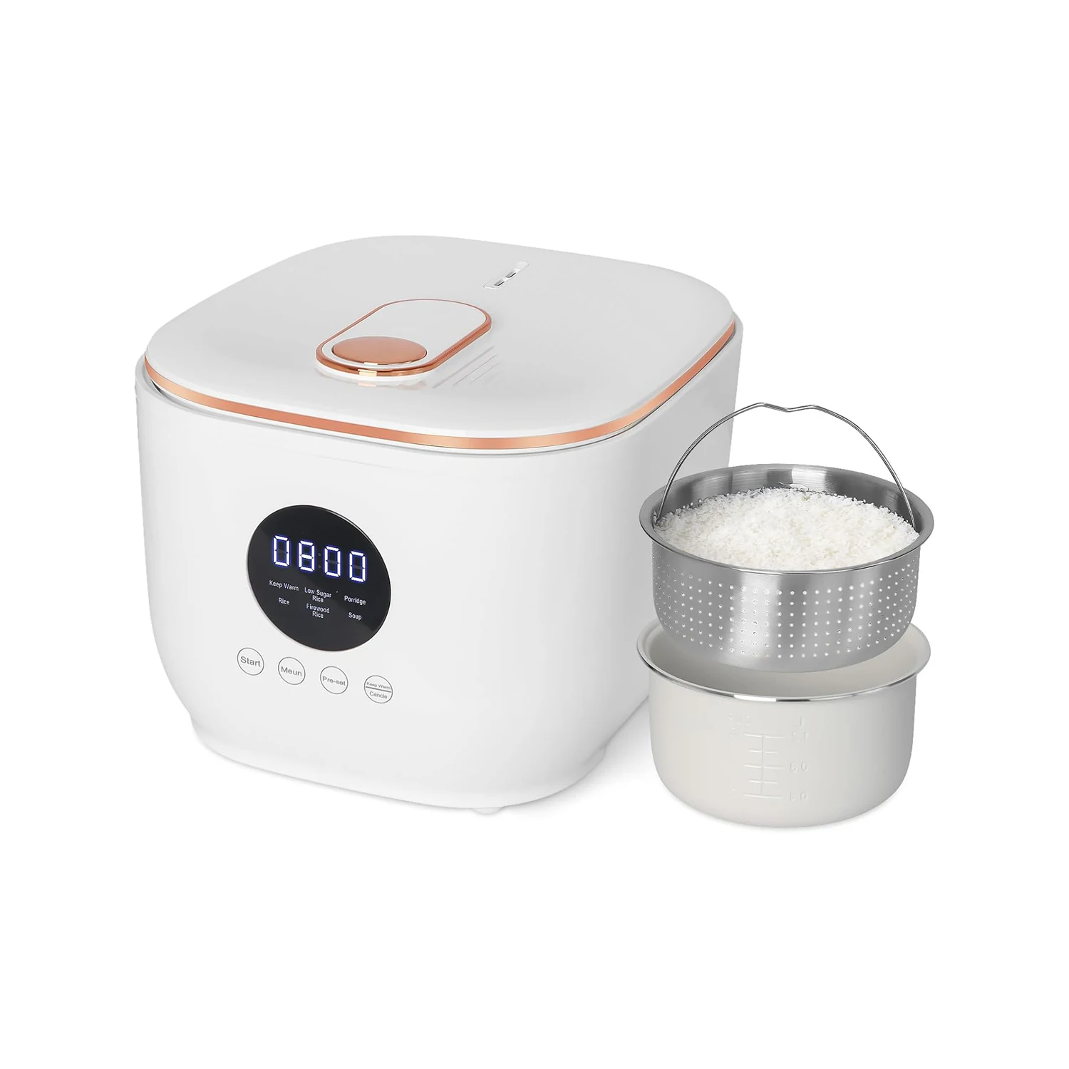 

Low Suger Smart Multi Purpose Cooker Digital Electric Mini Rice Cookers With Non-stick Coating Inner Pot