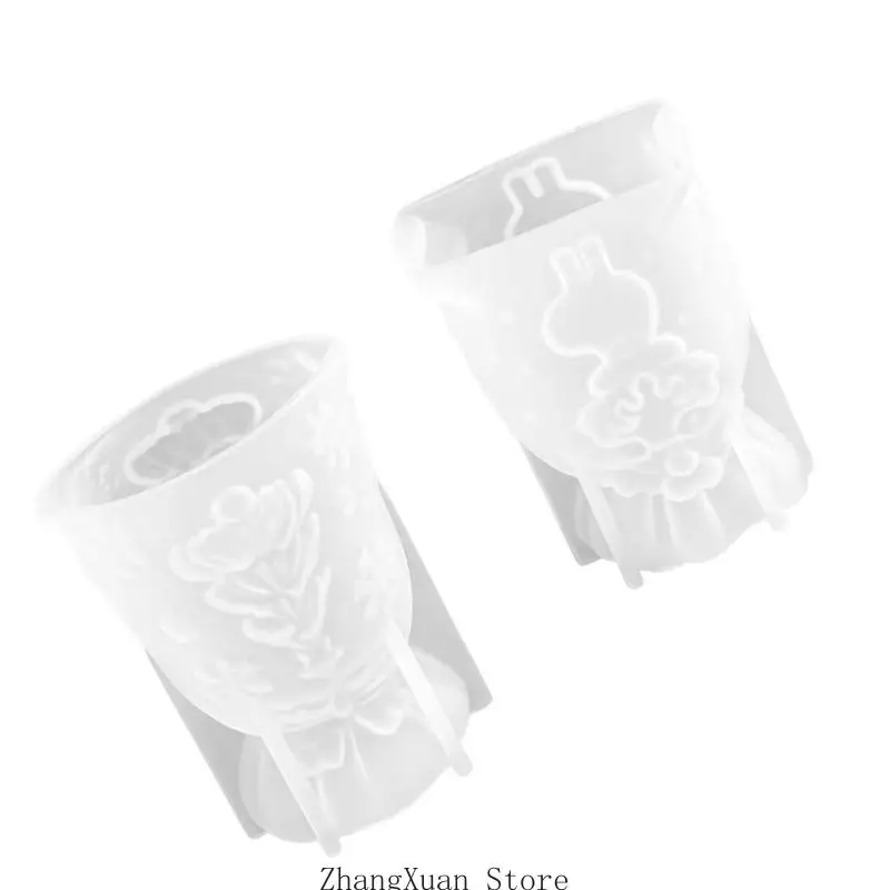 Silikon-Weihnachtsform mit Geschenktütenform für die Kerzenherstellung 3XUF – Detail 3
