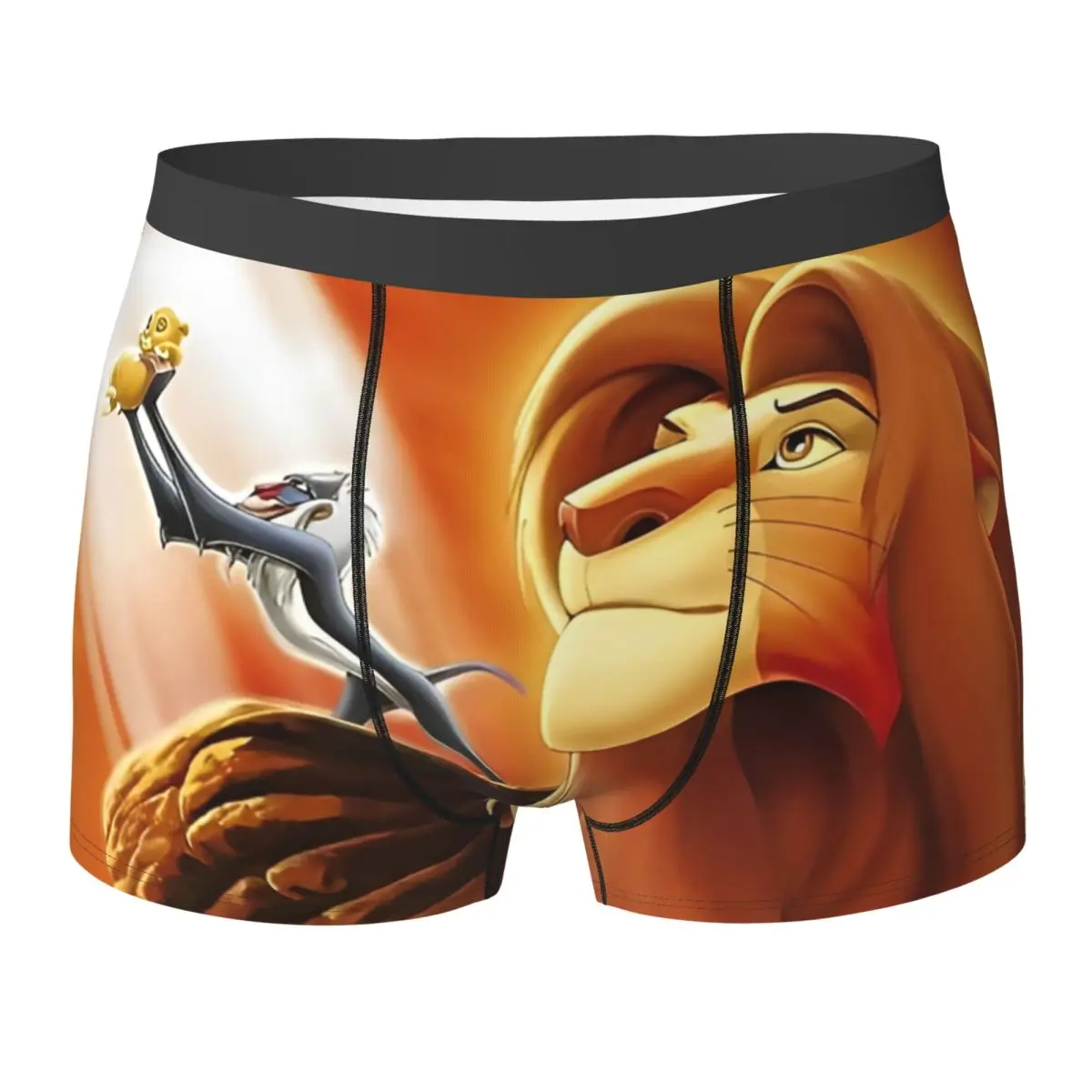 

Lion King Simba Cartoon Underwear Males Underpants Pattern Sexy Soft Boxershorts Hot Sale Boxer Brief Plus Size 2XL