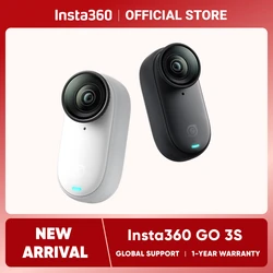 Insta360-go 3s-4k, câmera portátil e versátil, mãos livres, pov, portátil, estabilização