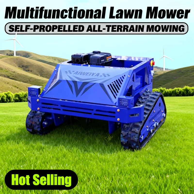 

Индивидуальная высококачественная газонокосилка с дистанционным управлением — сверхмощный гусеничный тип для сельского хозяйства, прополки лесного хозяйства