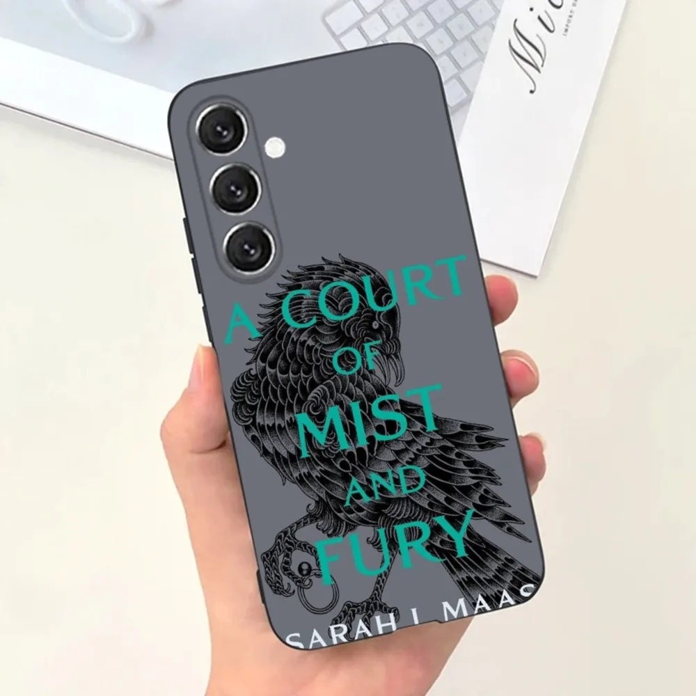 Una custodia per telefono Court of Mist Fury per Samsung S21, S22 Ultra, S20, S30 plus, S22 plus, S23, S30 ultra 5G Cover in silicone