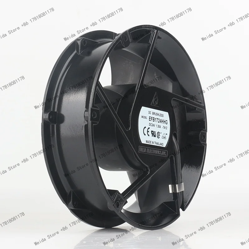 17CM Delta DC 24V 1.30A cooling fan 17251 ball bearing inverter 172X172X51MM Whole circle three-leaf EFB1724HHG-7A12