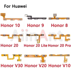 Aiinant On Off Button key Power Volume Flex Cable For Huawei Honor 8 9 9i 9X 10 20 20i 20s 30 30s View Pro Plus Lit Spare Parts