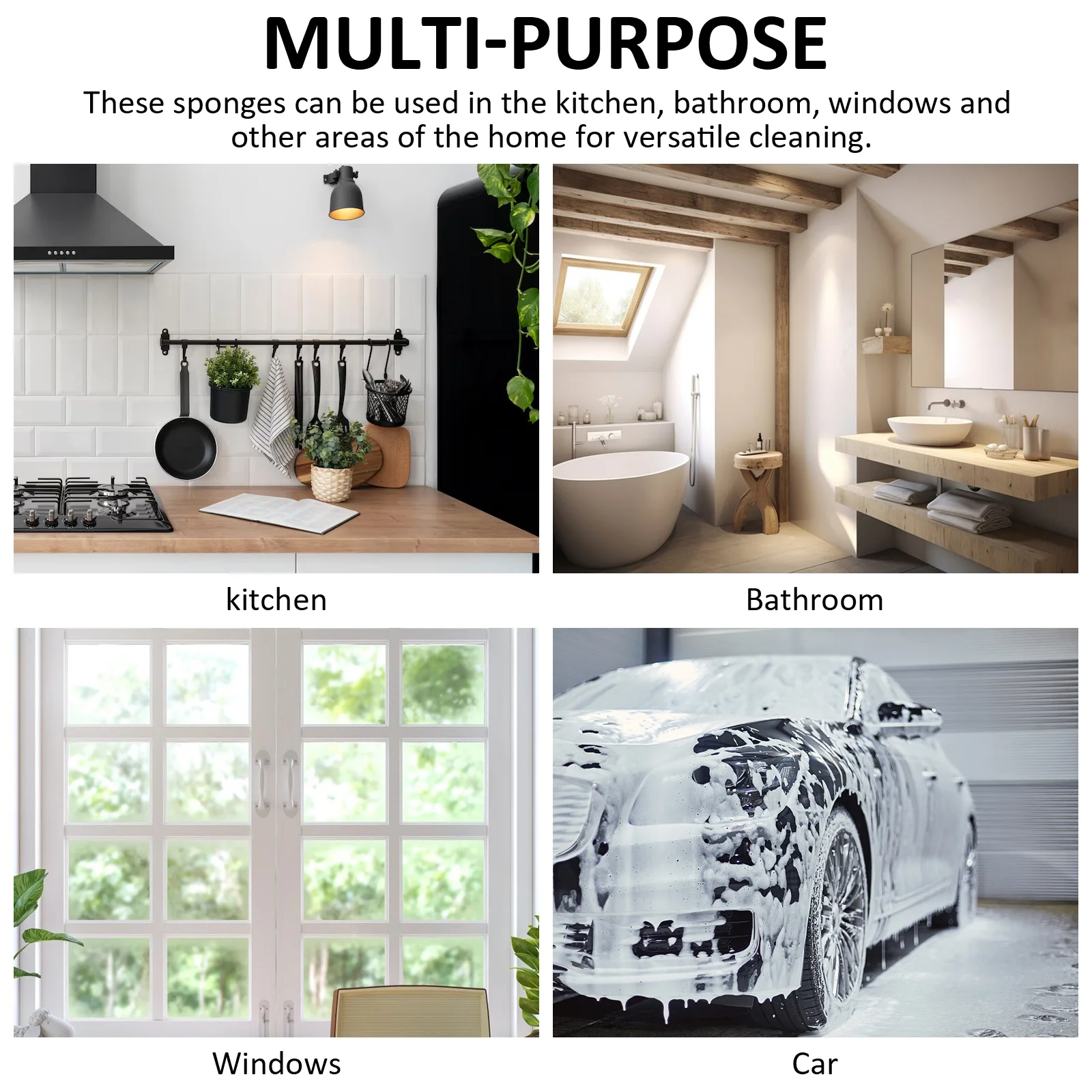 

12Pcs Cleaning Sponges Dish Sponge Kitchen Sponge Multi-Purpose Strong Absorption Foam Sponges for Dishes Foam