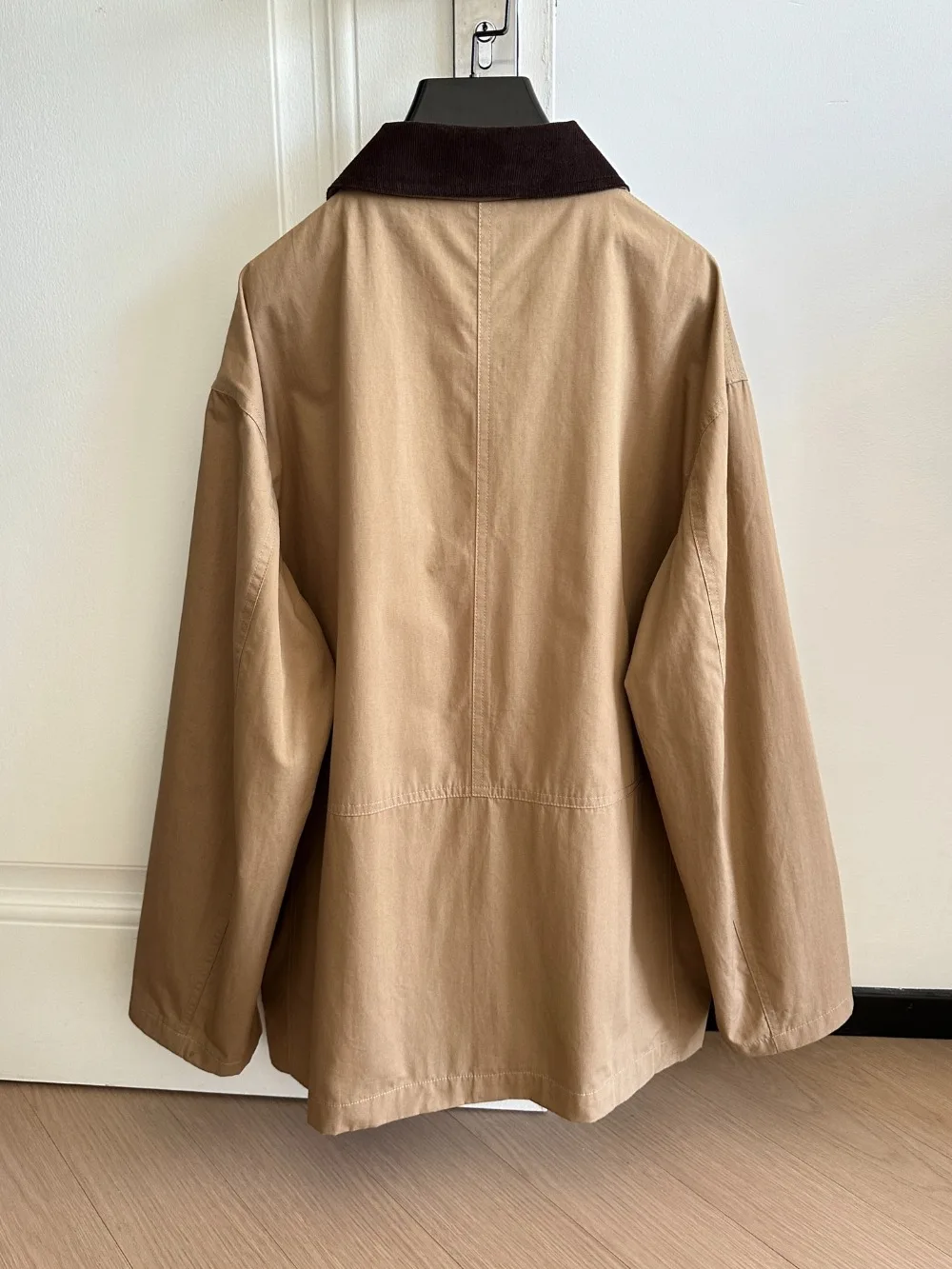 100% Combed Cotton Corduroy Collar Patchwork Jacket