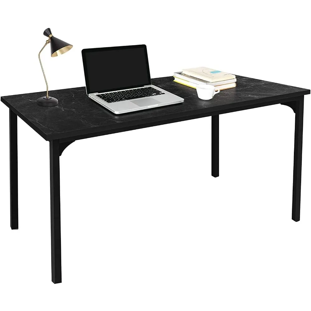 

Office Computer Desk Ideal for Work Study, Writing, or Gaming Size, Thickened 47 Inches, Black