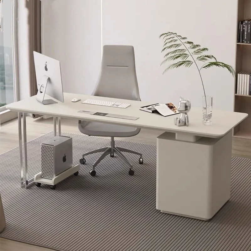 creative designer Computer desk high-end Italian minimalist office table light luxury escritorios de ordenador office furniture