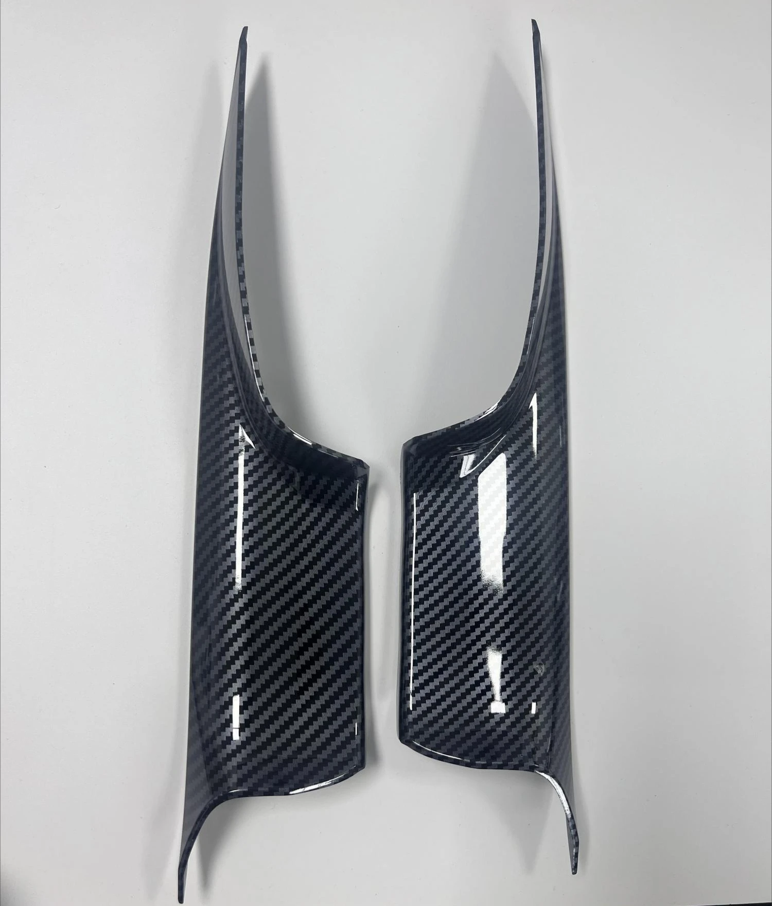 مقبض باب السيارة الداخلي لسيارات BMW F01 7 Series 730 750 2008-2015 الجبهة الخلفية اليسرى اليمنى ألياف الكربون مقبض لوحة الباب الداخلي