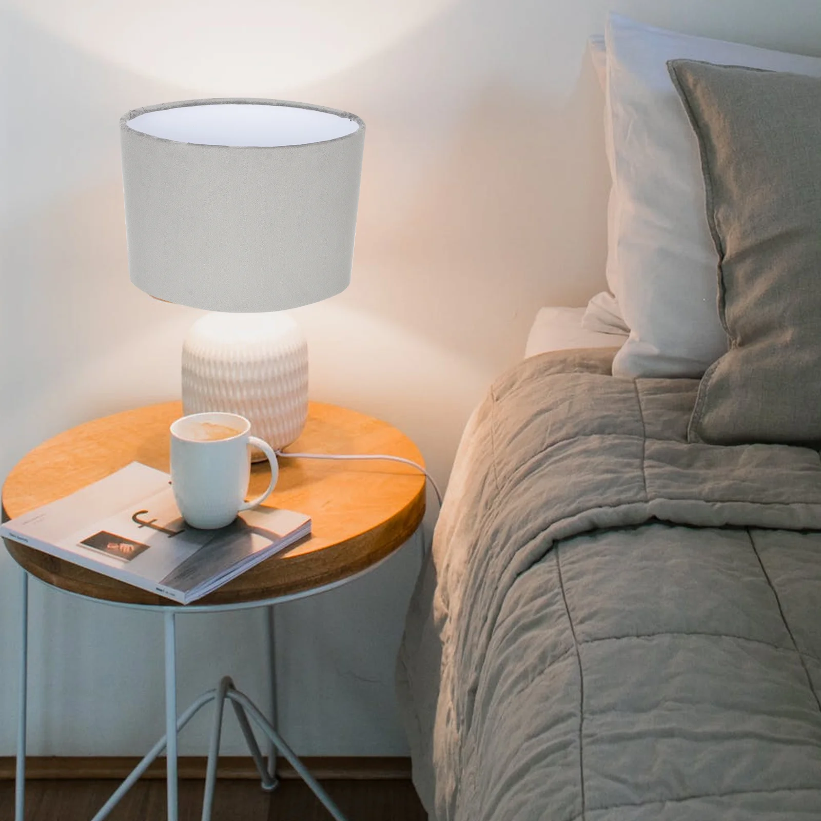 Stoffen lampenkap tinten bedekken grote natuurlijke sfeer lampenkappen voor vloer hotel woonkamer doek