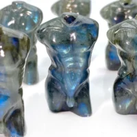 1PC Labradorite Man Model carving,Stone Collections,Excellent Gifts,Family And Friends Gift,Home Decoration,DIY Decoration 5
