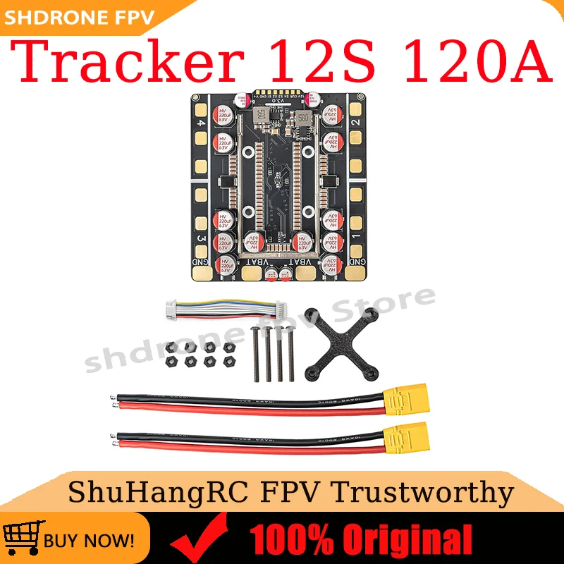 

ShuHangRC FPV Tracker 12S 120A 4IN1 ESC suitable for 17 and 18-inch FPV Drone Racing Aircraft