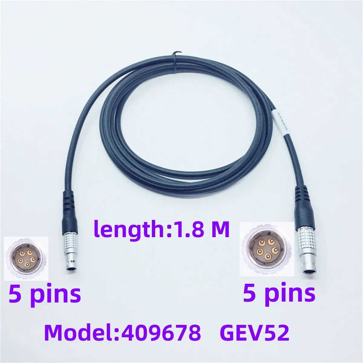 409678 GEV52 Cable Applicable to Leica Total Station to External Battery GEB70 GEB171 GEB371 Data Cable GEV52