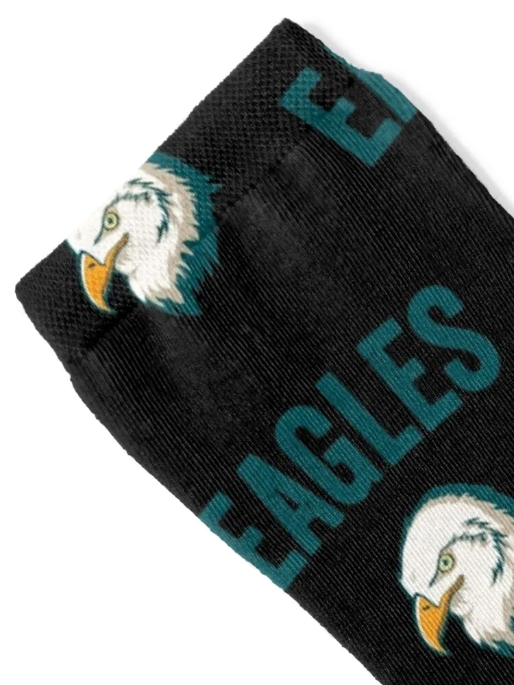 Calcetines Philadelphia Eagles, calcetines divertidos de colores navideños para hombre y mujer