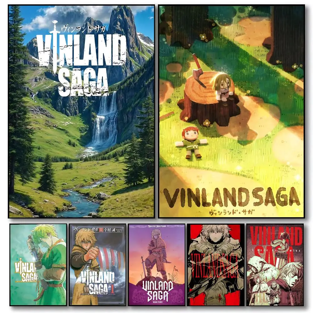 anime Vinland Saga Poster Poster HD Printing Cozy Warm Style Home Decor Suitable for Living Room Bedroom Gift