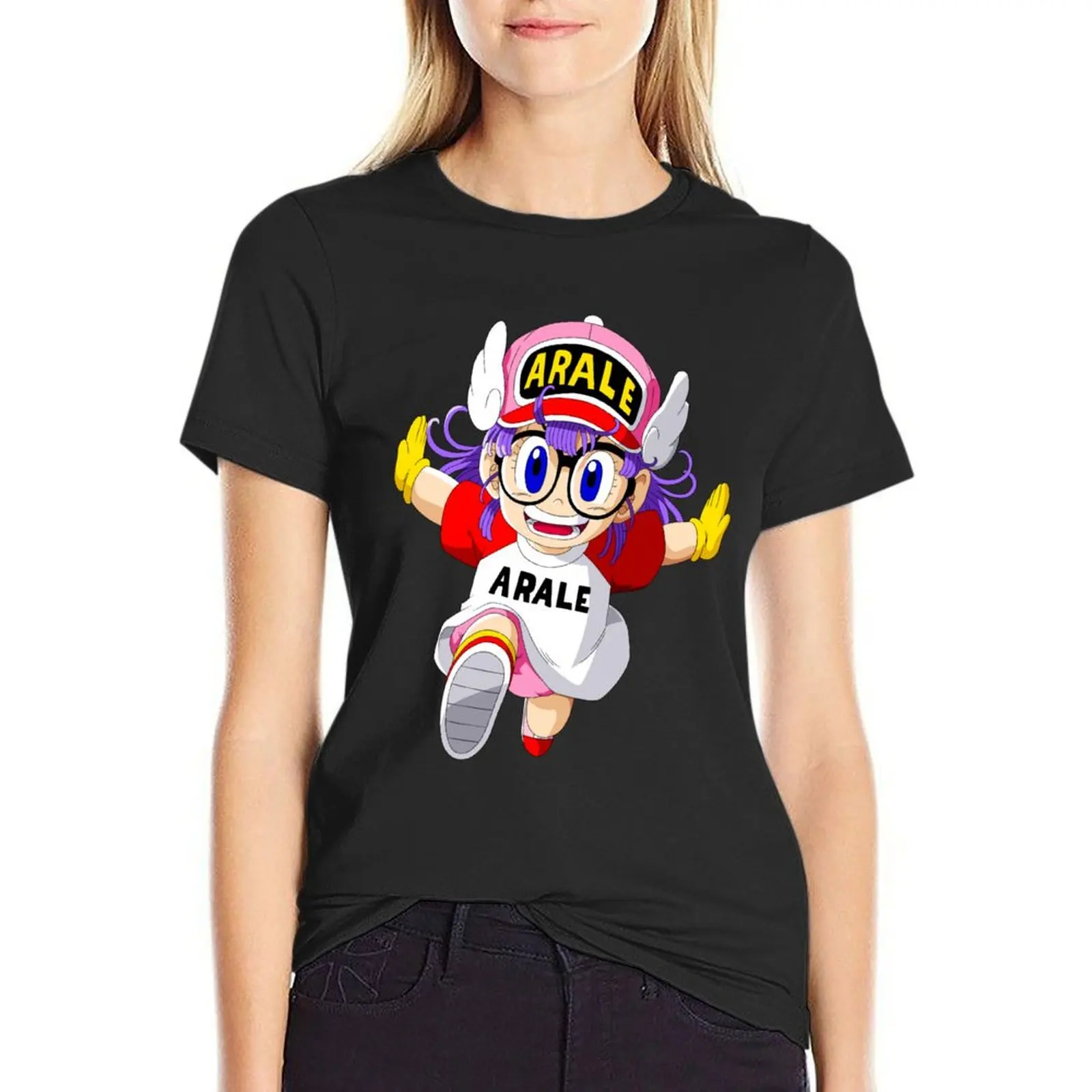 

ARALE T-Shirt shirts graphic tees anime clothes t-shirt dress for Women long