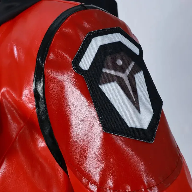 En Stock Anime Arcane Temporada 2 Vi disfraces Cosplay juego LOL The Piltover Enforcer abrigo de cuero rojo peluca pantalones accesorios conjunto 3XL