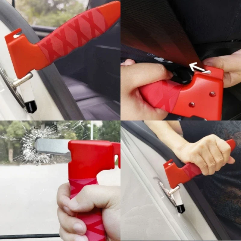 Multi-functional safety hammer for car handrails, cross-border bestseller handrails, portable three-in-one car handrails for the