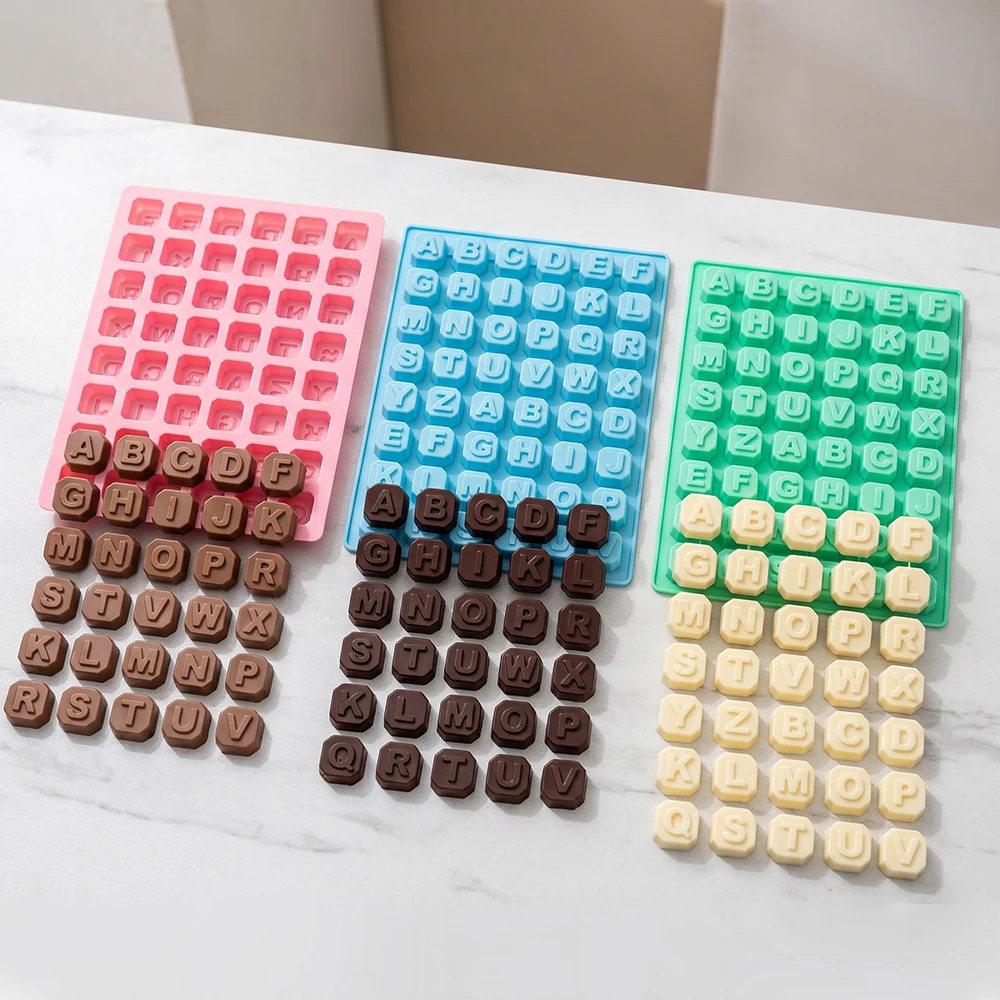 Keyboard letter shaped chocolate baking silicone mold DIY chocolate, candy, pudding, cookies