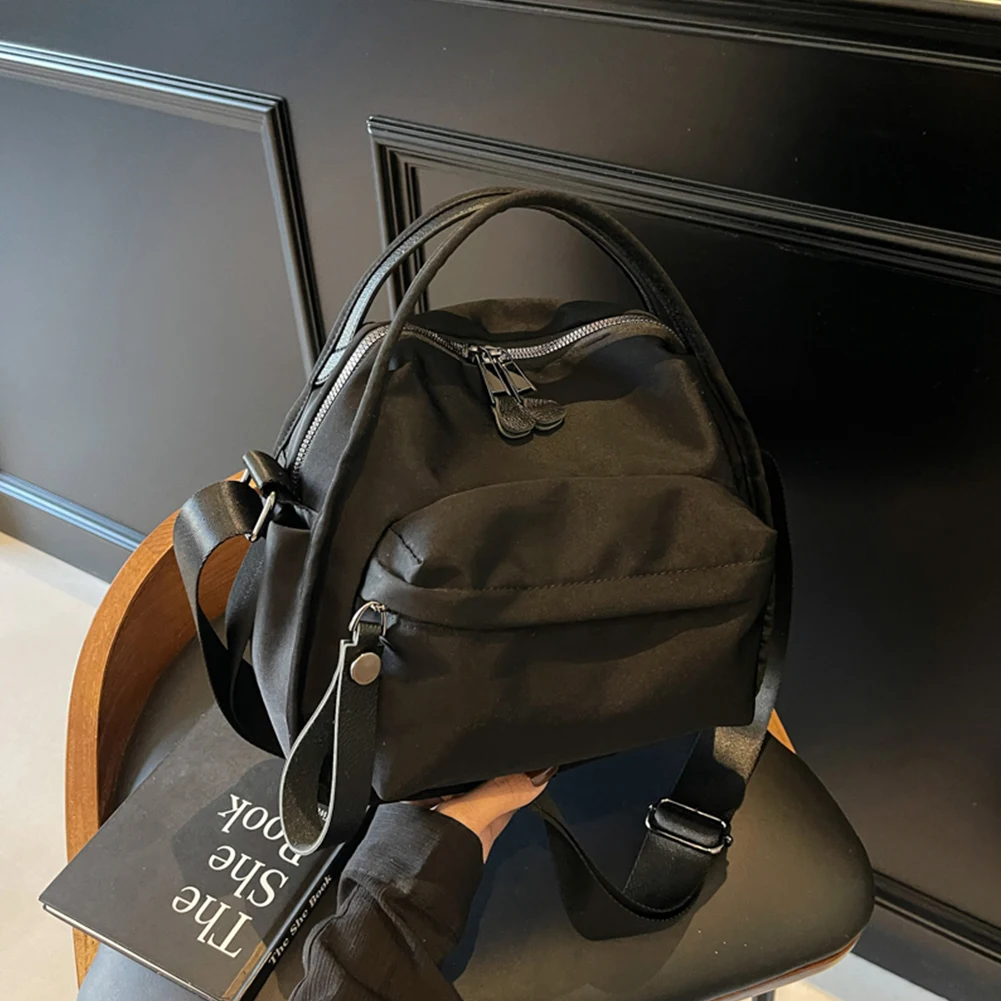 

Women Simple Shoulder Bag Solid Color Lightweight Sling Bag Zipper Closure Casual Crossbody Bag Travel Shopping Work Date Bag