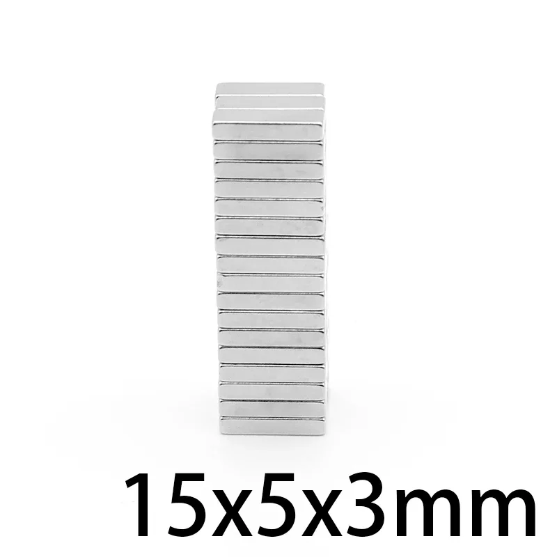 15x5x3 Block Super Strong Magnetic Magnets 15mm*5mm*3mm For Home Refrigerators, Offices DIY 15x5x3mm 15*5*3