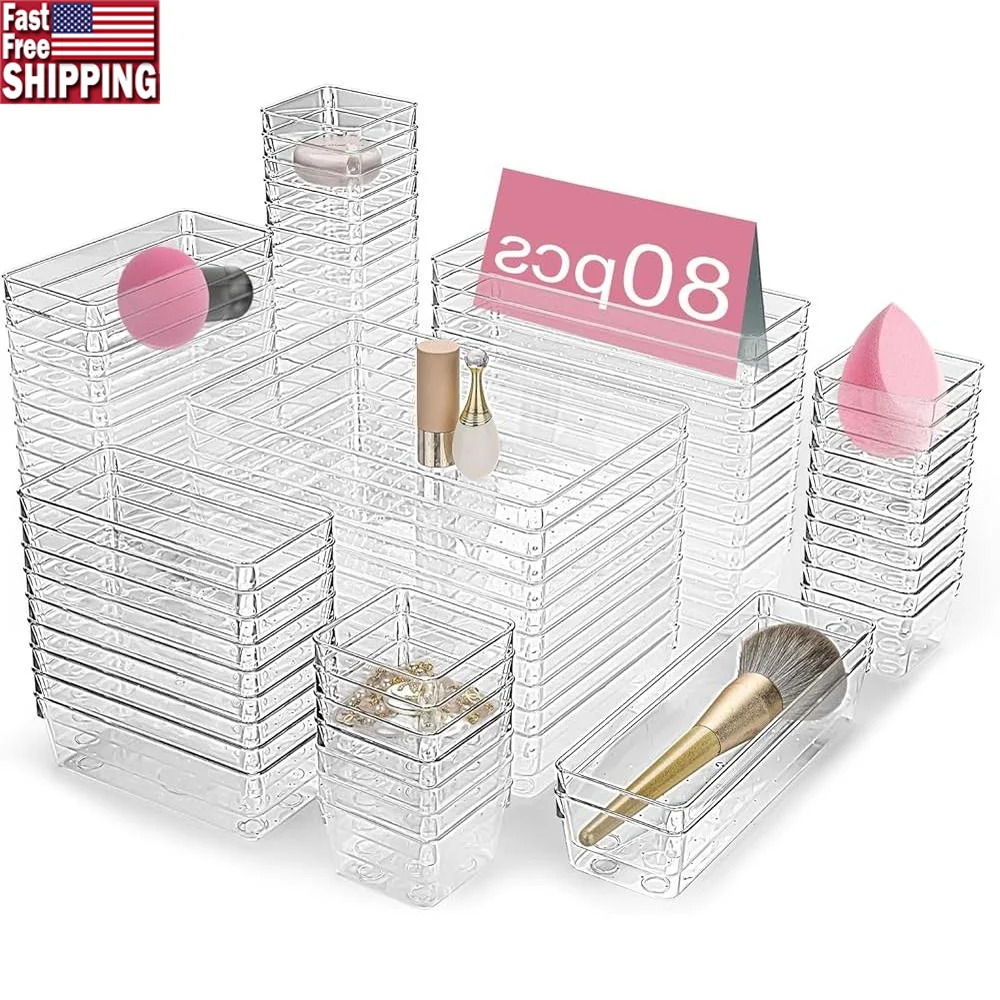 drawer-organizers-set-of-80-clear-plastic-storage-bins-stackable-non-slip-design-kitchen-bathroom-office-dresser-and-desk-drawer