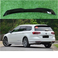 ABS Car Rear Wing Spoiler For Volkswagen VW Passat B8 Estate 2015 + Roof Spoiler Extension Glossy For PASSAT R-LINE B8