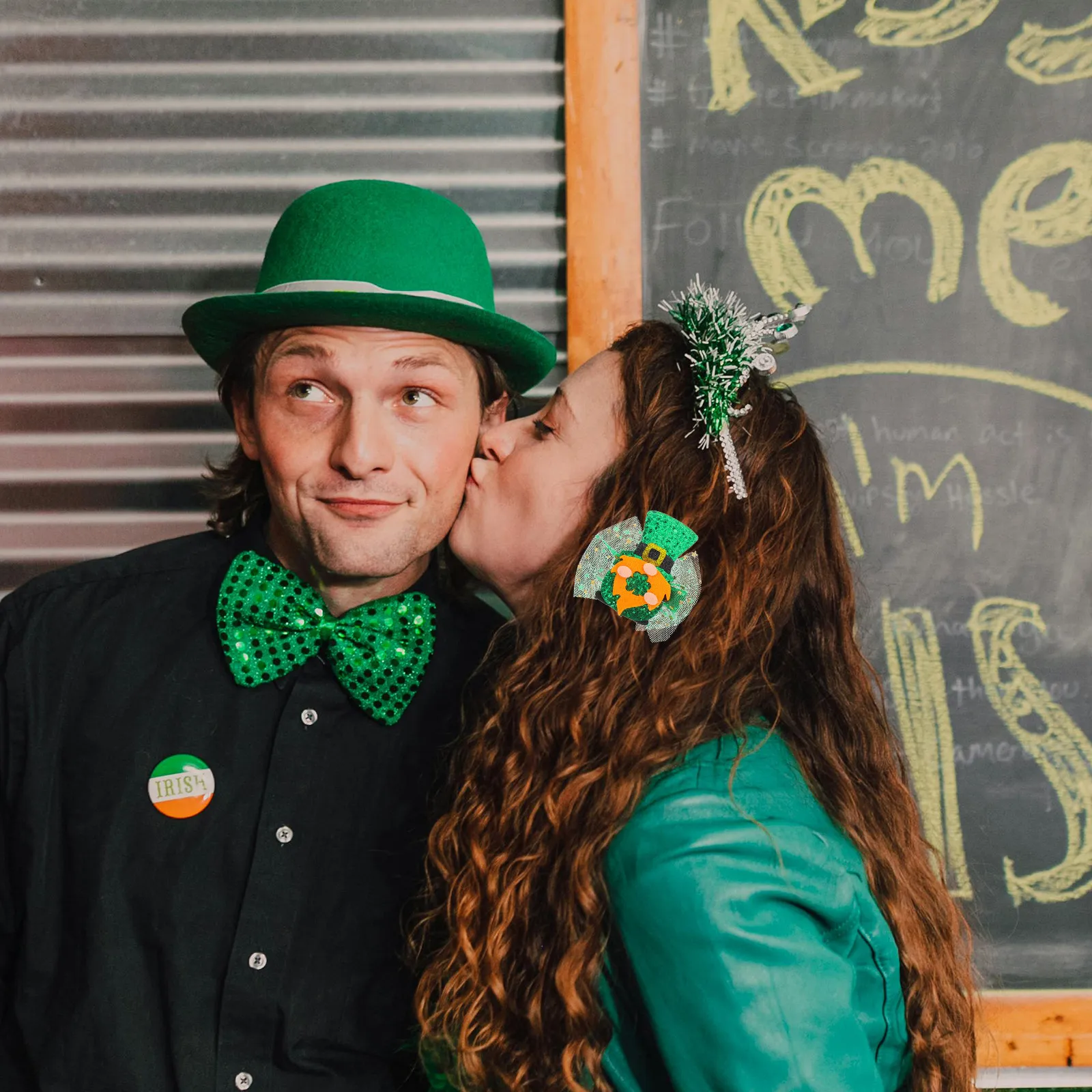 

Праздничное украшение для волос: ирландская заколка, аксессуар для вечеринки ко Дню Святого Патрика, многоформный головной убор, креативный декор