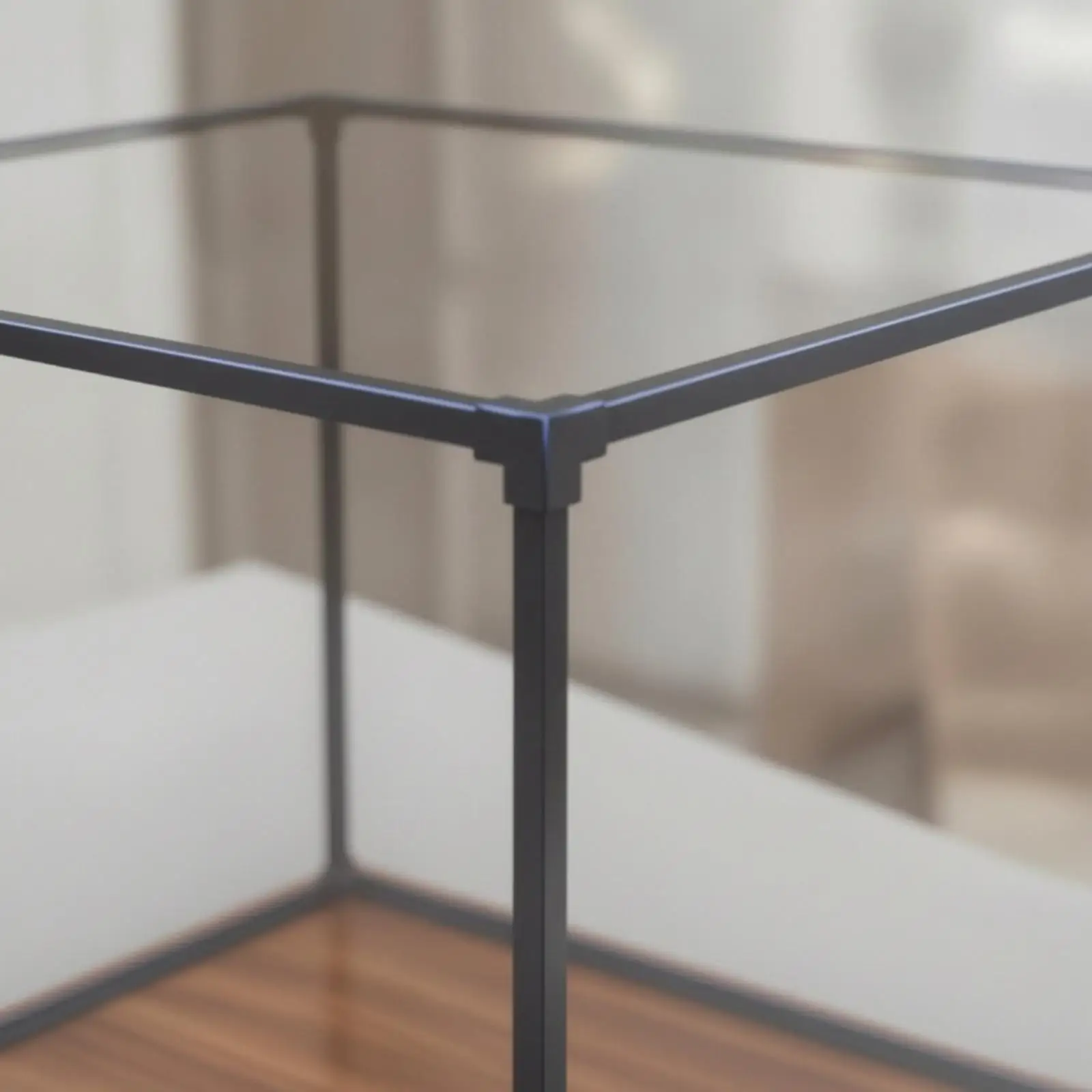 Acrylic Display Container Elegant Display Box with Wood Base Safeguarding