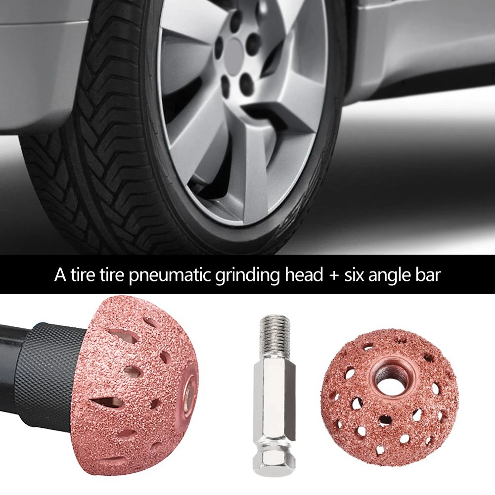 

38mm Tire Repair Grinding Head Coarse Grit Buffing Wheel With Linking Rod