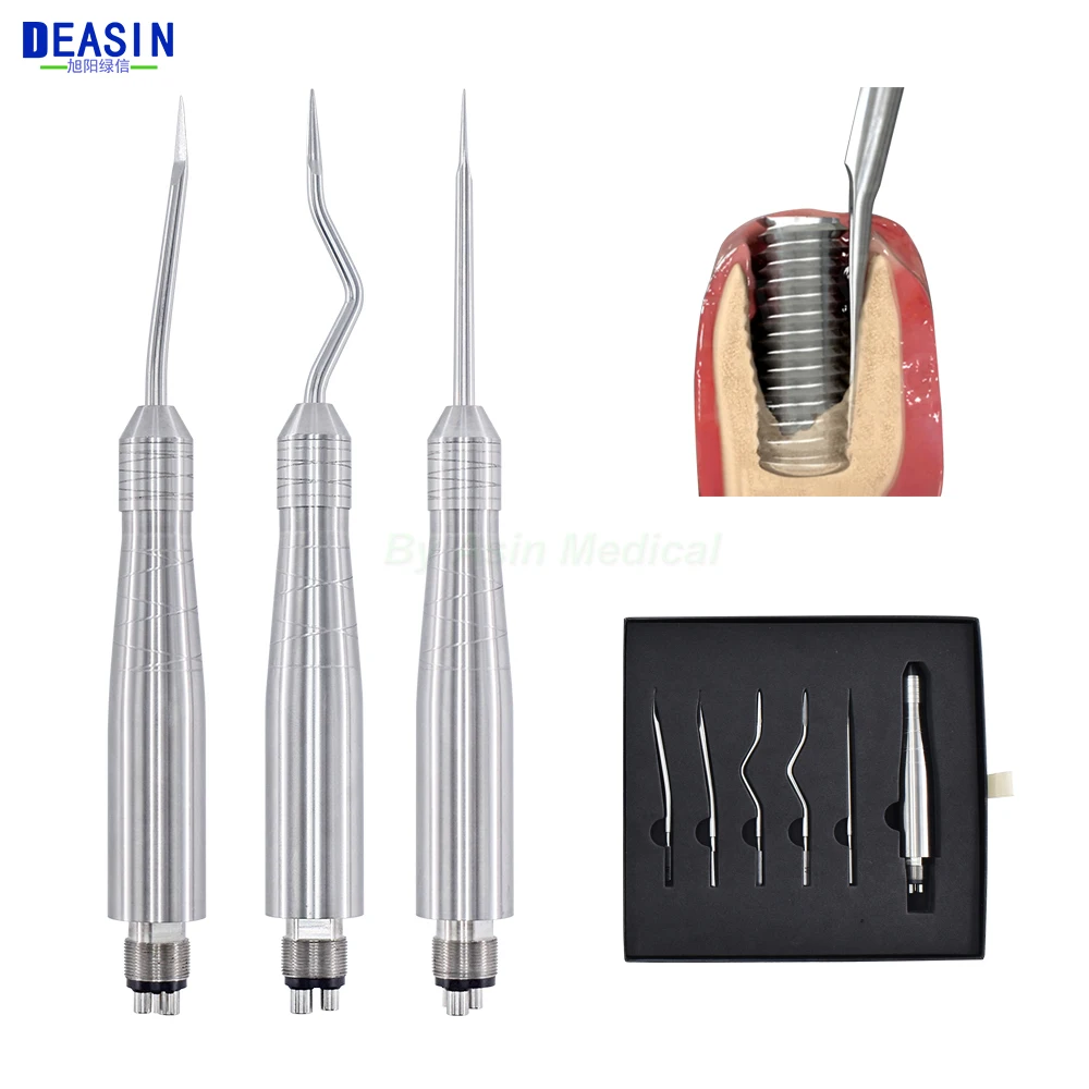 

Dental Tooth Extraction Surgery Instruments Turbine Pneumatic Elevator Set Tools With 5 Tips For Clinic Dentistry Lab Equipment