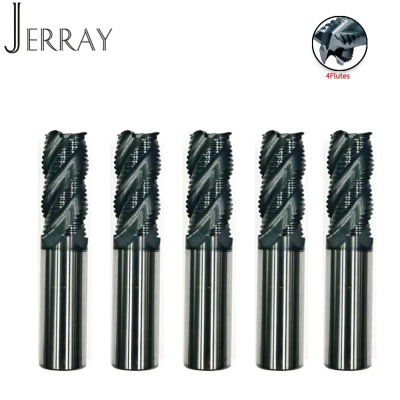 

JERRAY HRC55 D4 6 8 10 12 14 16 мм твердосплавные черночные концевые фрезы фрезы с ЧПУ фрезы