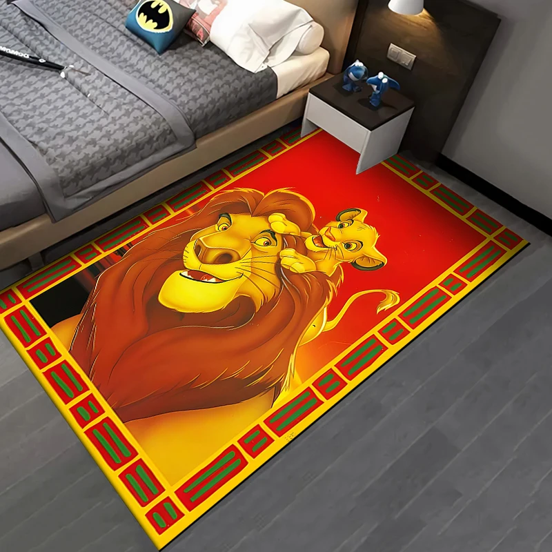 Disney The Lion King Pattern Rug Carpet for Living Room Bathroom Mat Creative Doormat Carpet for Bedroom Home Decor Play Mats