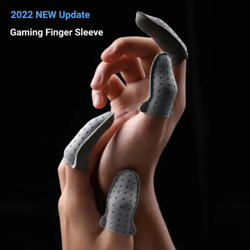 2024 Finger Sleeve Gaming Controller for PUBG Mobile Game Finger Covers Breathable Anti Sweat Skid Screen Fingertip Gloves Cover